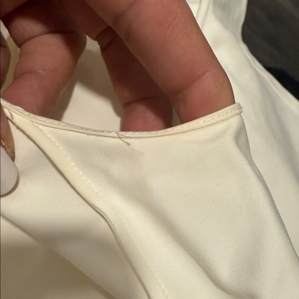 Dior Cream Sleeveless Button-Up Top - Picture 17 of 17